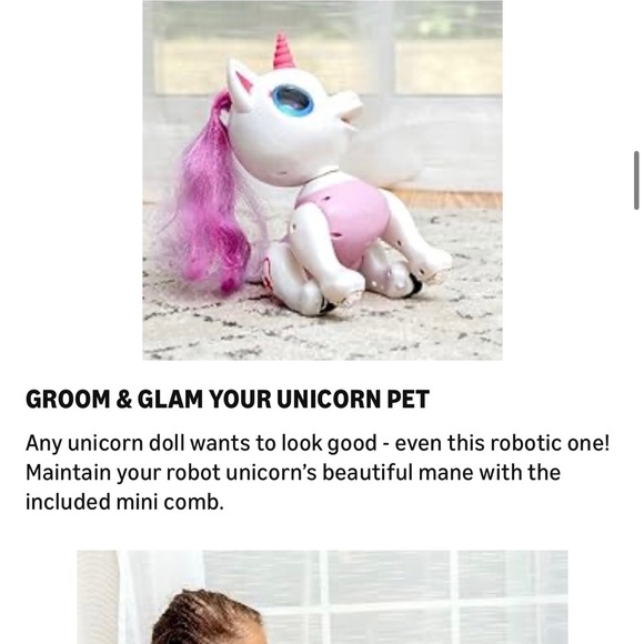 Magical Pink and White Unicorn Toy with Accessories Robo pet - Picture 4 of 6